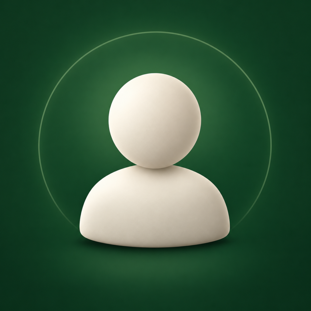 Premium minimalist team avatar placeholder